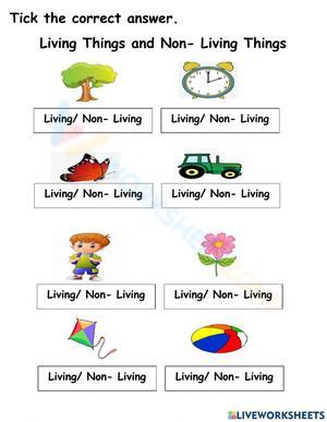 Sorting Living and Non-Living
