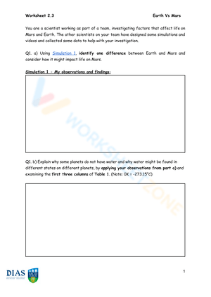 Updated Escape Velocity Science Worksheet