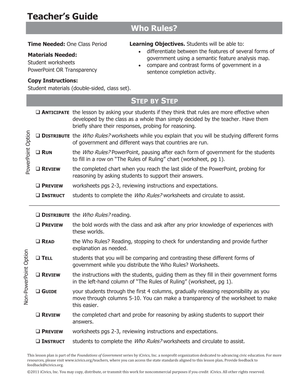 Updated Guide: Who Rules? Exploring Governments