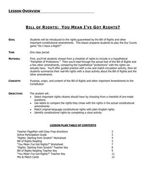 Bill of Rights - What are Your Rights?