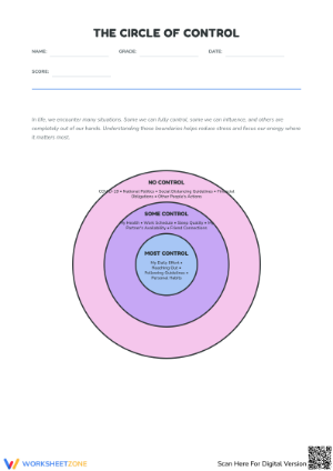 Practice: Circle of Control Worksheet