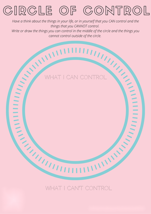 Circle of Control Worksheet | Grade 7-9 Essential