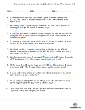 Compute Unit Prices to Find the Better Buy