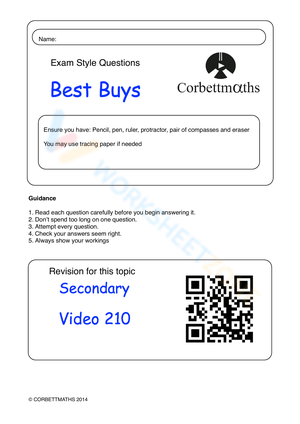 Updated Best Buys Worksheet