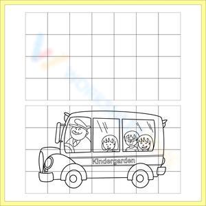 Bus Grid Drawing Worksheet