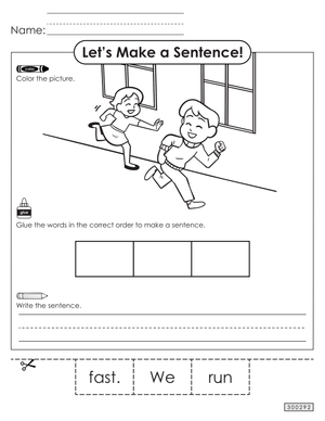 Essential Sentence Structure Worksheet | Grade 7 English