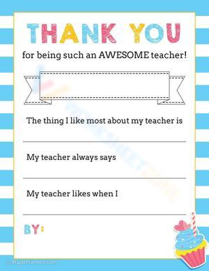 Recognizing an Awesome Teacher