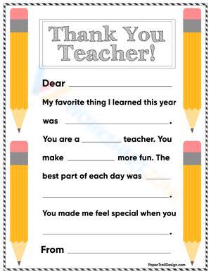 Expressing Appreciation to a Teacher