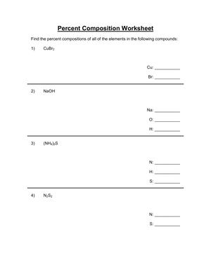 Calculate Percent Composition