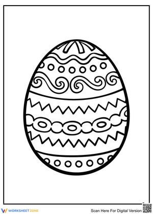 Easter Egg with Patterns