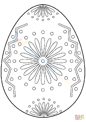 Easter Egg Floral Ornament