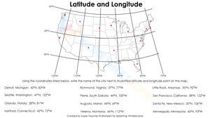 USA Latitude and Longitude Practice