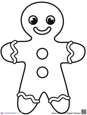 Gingerbread Man Activity Worksheet