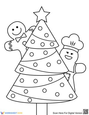 Gingerbread Man and Christmas Tree