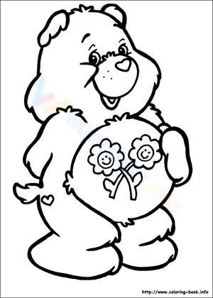Happy Care Bear Fun Activity Worksheet