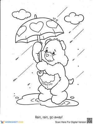 Care Bears Coloring Page: Rainy Day