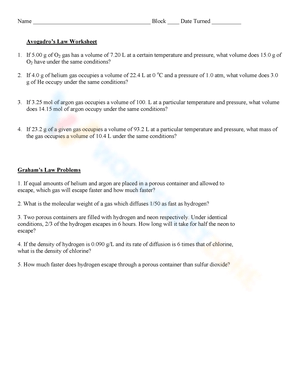 Master Graham's Law with Practice Problems