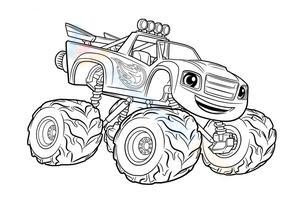 Blaze and the Monster Machines Coloring Page