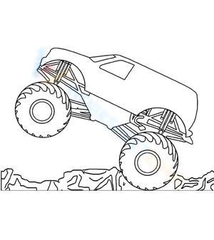 Easy Monster Truck Fun Activity Sheet