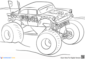 Avenger Monster Truck Fun Activity