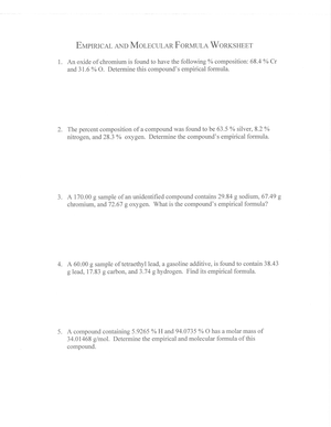 Find Percent Composition and Molecular Formula