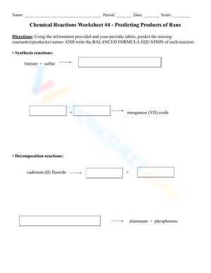 Predict Products of Chemical Reactions