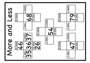 Discover 10 More and 10 Less with this Worksheet