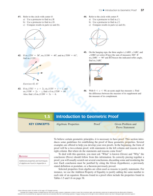 Updated Geometric Proof Worksheet for Geometry