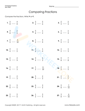 Comparing Fractions