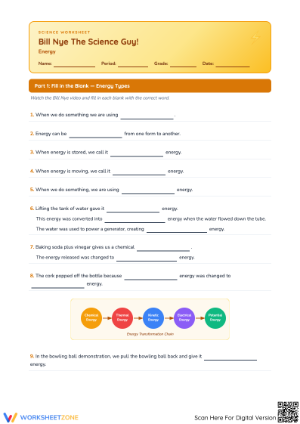 Bill Nye the Science Guy Worksheet