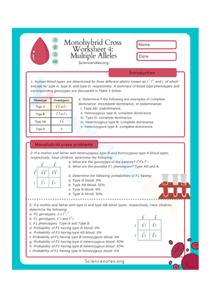 Practice Monohybrid Cross Problems