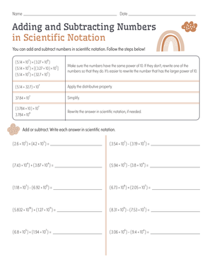 Scientific Notation Practice