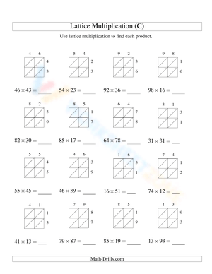 Lattice Multiplication C