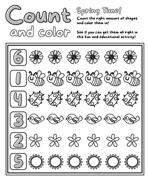 Engage with Spring Time Worksheet