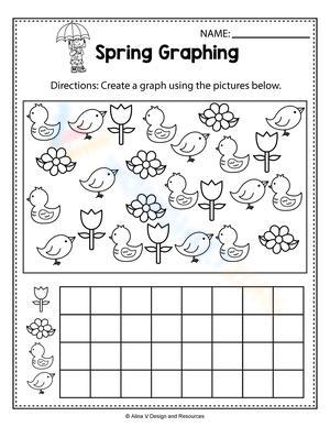 Learn Graphing with Spring Graphing Worksheet