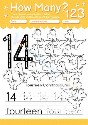 Practice Number 14 with this Worksheet