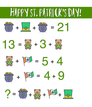 Festive St. Patrick Math Worksheet