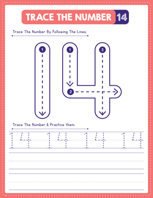 Practice Recognizing Number 14