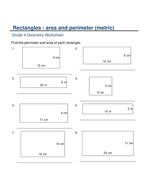 Calculating Area & Perimeter of Rectangles