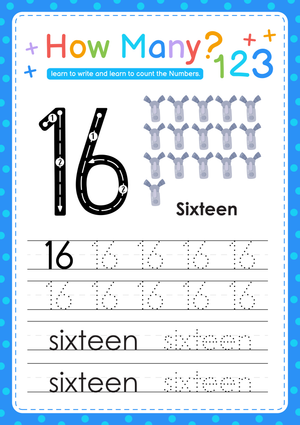 Count to 16: Practice Counting Objects