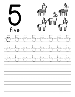 Learn to Count to Five: Practice Counting