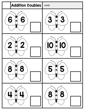 Doubles Addition: Practice Addition Facts
