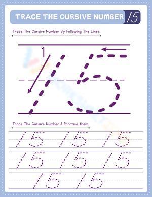 Counting Numbers to 15: Worksheet Practice