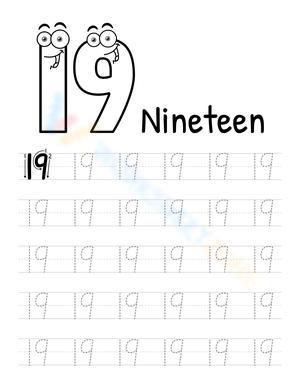 Practice Writing Number 19