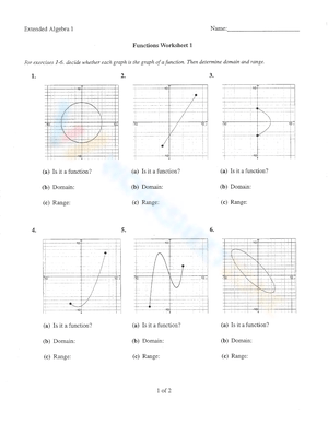 Function Worksheet