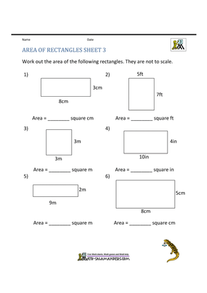 Calculating Area of Rectangles