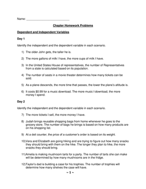 Understanding Dependent and Independent Variables
