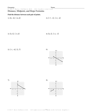 Master Distance, Midpoint, and Slope Formulas