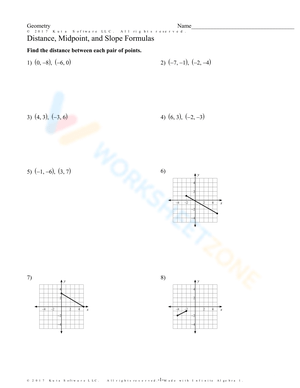 Master Distance, Midpoint, and Slope Formulas