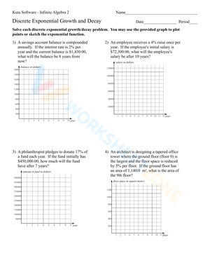 Understand Discrete Exponential Growth and Decay